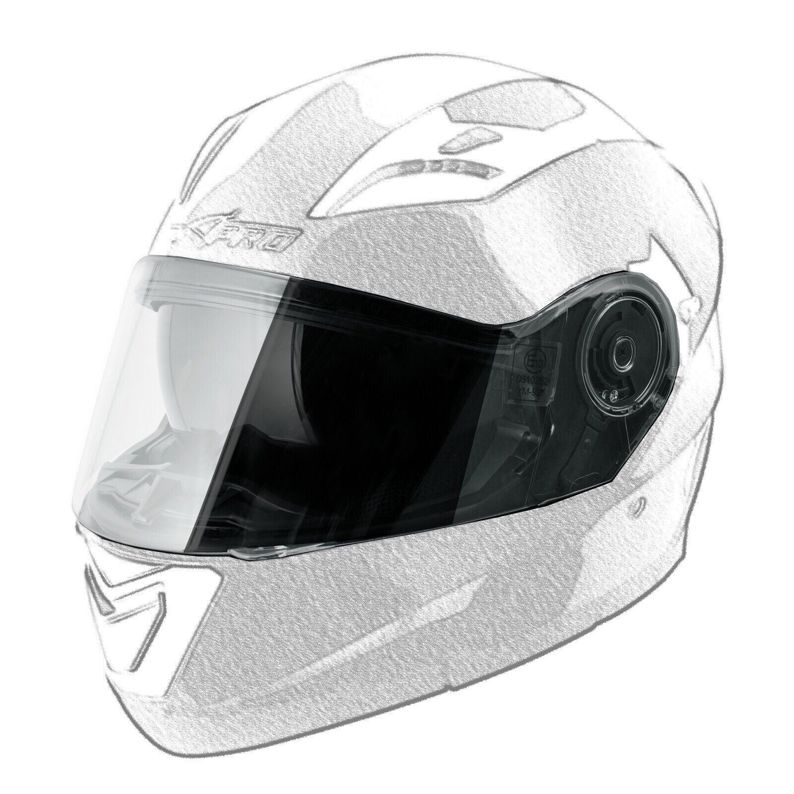 Transparent Helmet Visor Replacement YM-829 model BADGET A-Pro