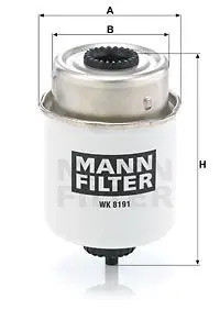 Filtro carburante Filtro ad avvitamento WK 8191 MANN-FILTER