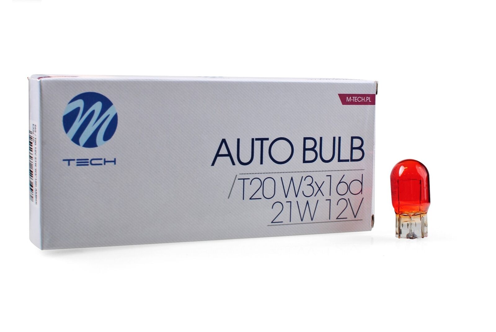LOTTO DI 10 PEZZI Lampada M-TECH WY21W WX3x16d 12V/21W AMBER