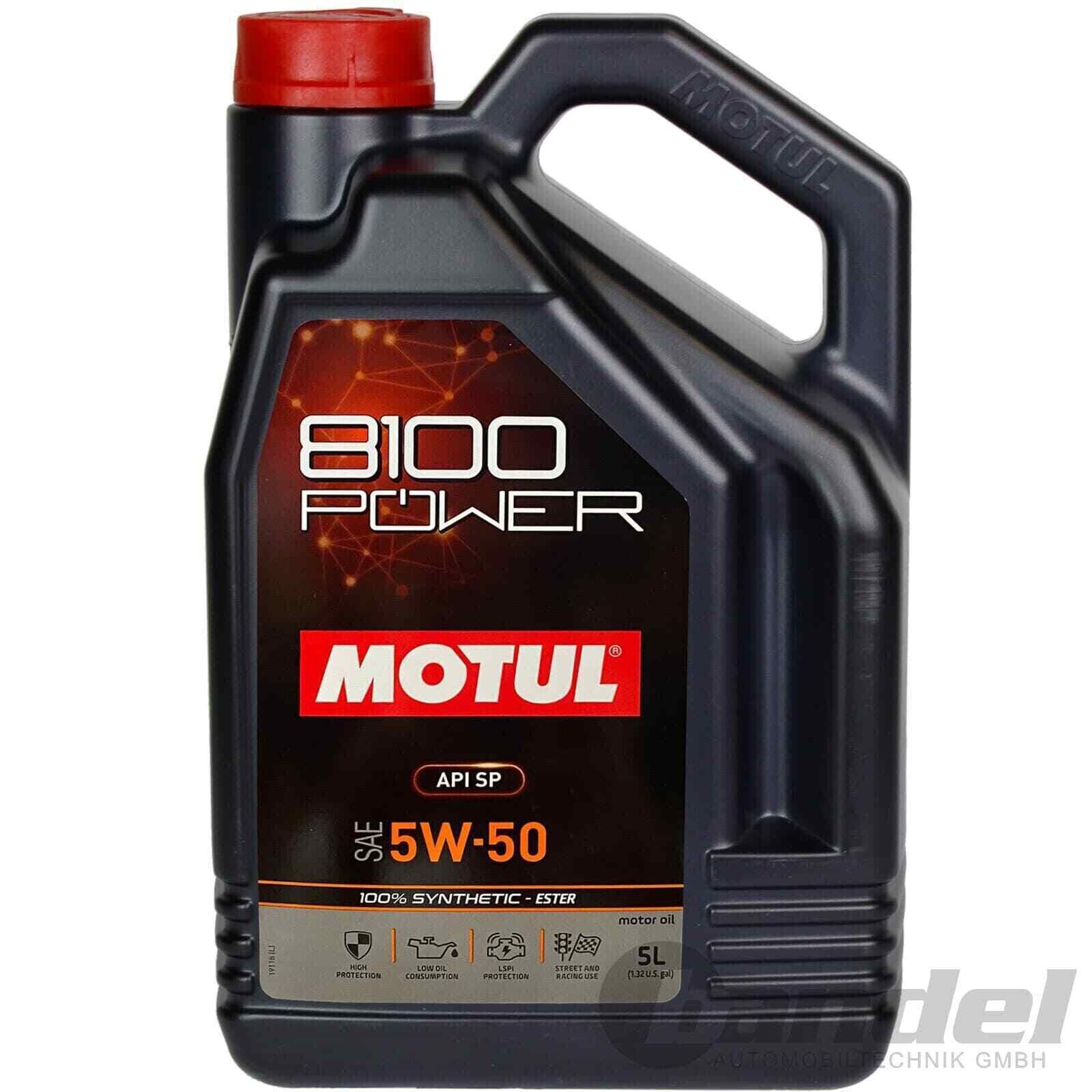 MOTUL 8100 POWER 5W50 (EX MOTUL SPORT 5W50)  5 LITRI