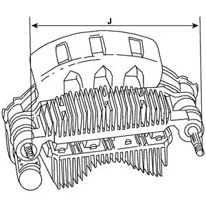 Ponte raddrizzatore alternatore 131505 HC-Cargo