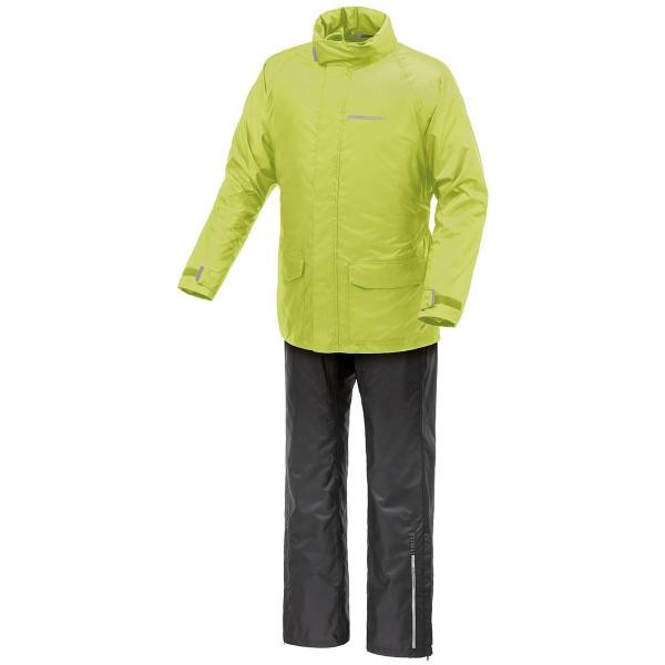 Completo antipioggia Tucano Urbano Set Diluvio Day Hydroscud Nero-Giallo Fluo|XS