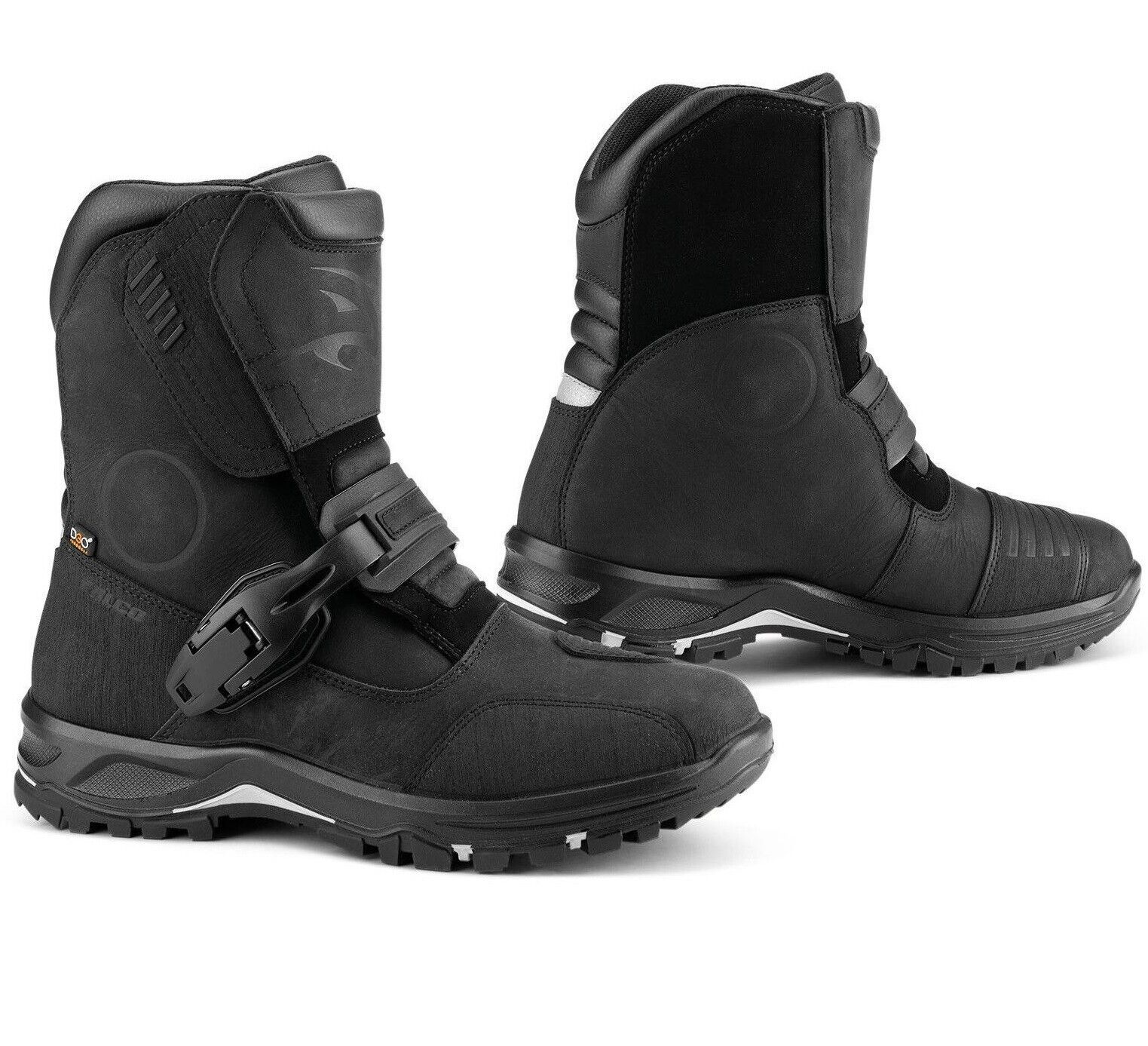 STIVALI BASSI BOOTS MOTO FALCO MARSHALL ADVENTURE IMPERMEABILI NERO TG 43