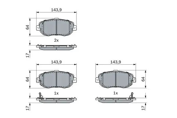 Pastiglie freno 0 986 494 882 BOSCH