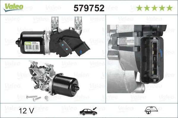 Motore tergicristallo anteriore per veicolo con guida a Sx 579752 VALEO