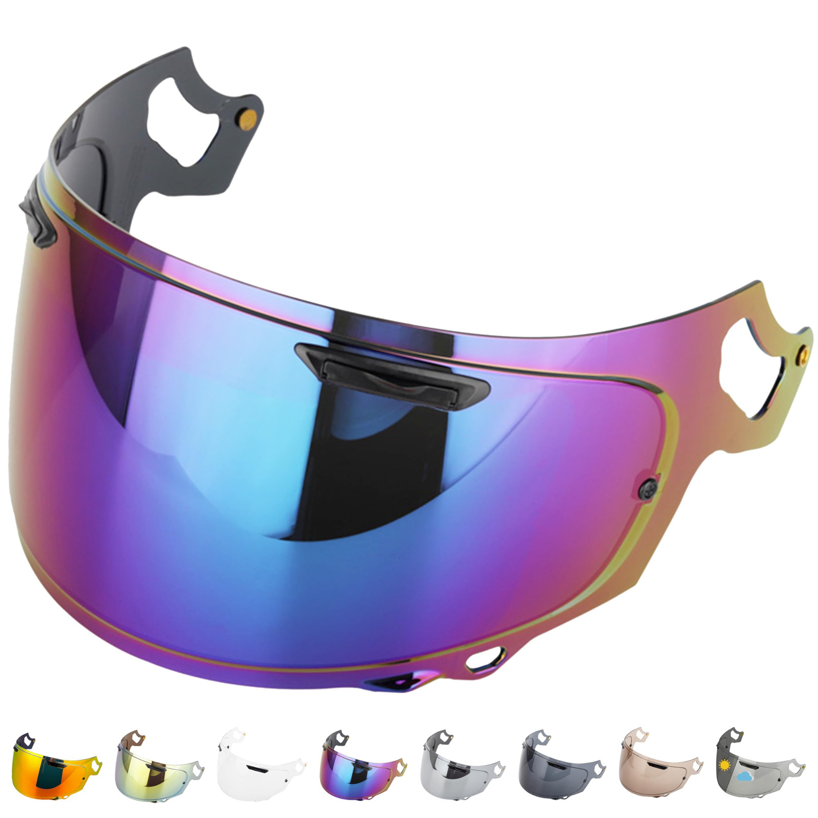 Everalo Visiera Casco Compatibile con Arai Chaser X - Rx7v - Rx7x - (l5K)