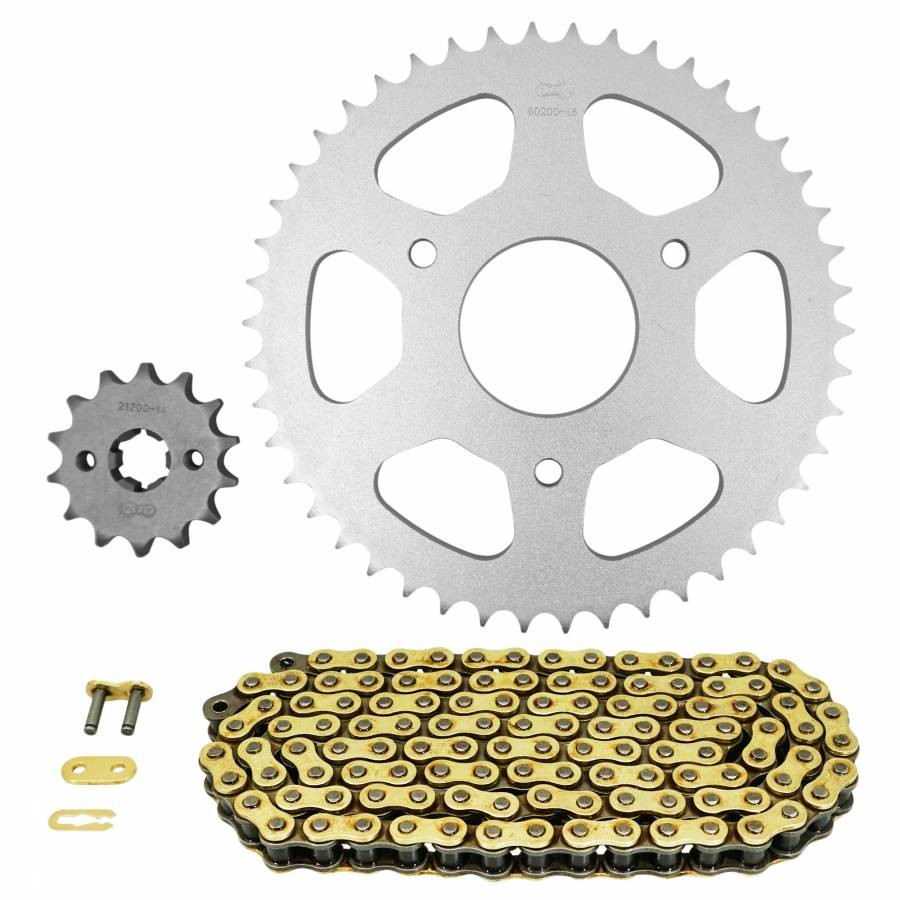 Kit catena adattabile rieju 125 rs2 2006+2010, rs2 pro 2007+2010 428 14x46 (diam
