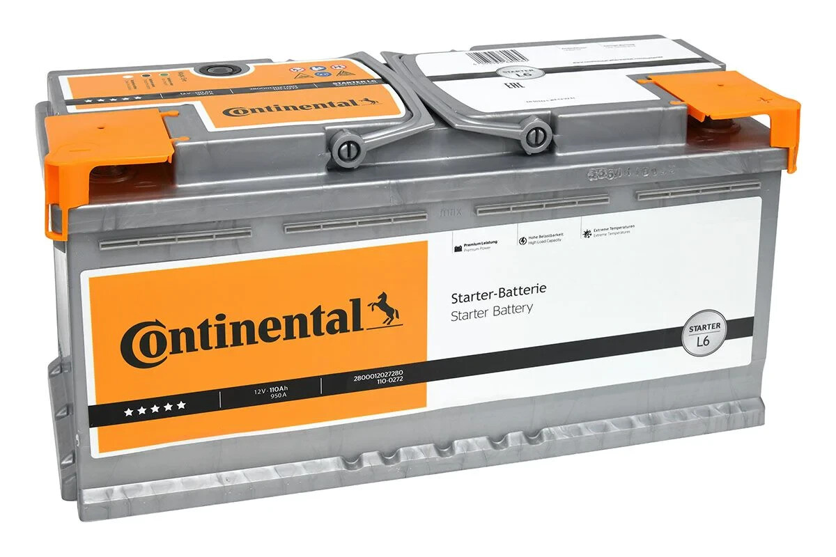 Batteria Auto Continental L6 110ah 12v 950A positivo a destra