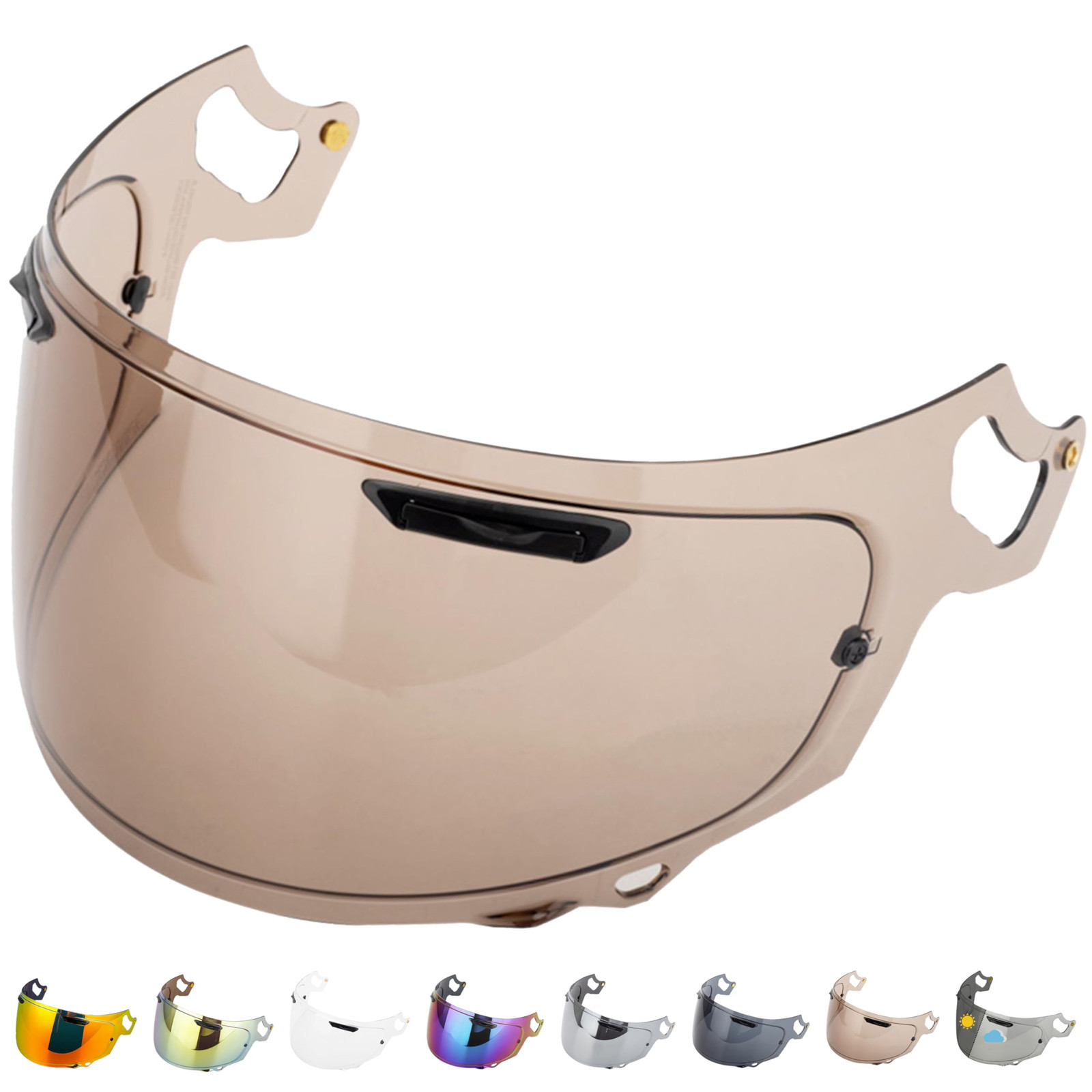 Everalo Visiera Casco Compatibile con Arai Chaser X - Rx7v - Rx7x - (W8V)