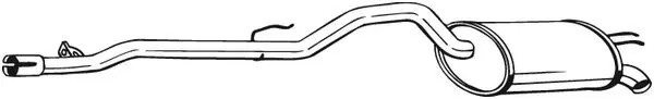Silenziatore terminale 281-799 BOSAL per RENAULT TWINGO I