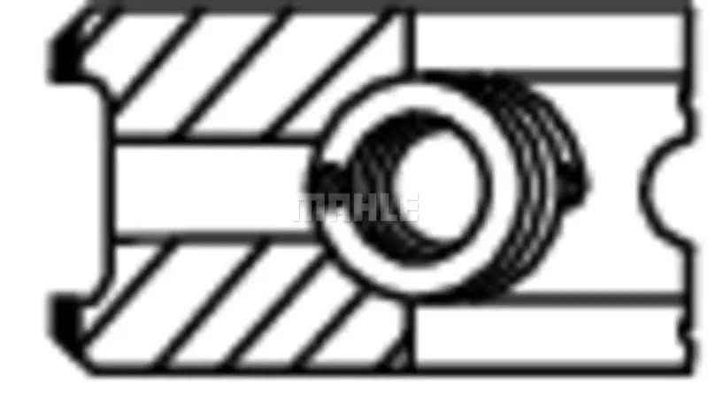 Kit segmenti pistone 011 29 N0 MAHLE per OPEL KADETT E VECTRA A Hatchback