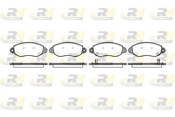 Pastiglie freno Assale anteriore 2772.02 ROADHOUSE per FORD TRANSIT Autobus