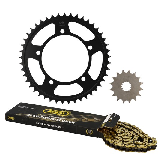 Kit catena afam adattabile suzuki gsx-r600 2001-2003 16x45 110m (precedentemente
