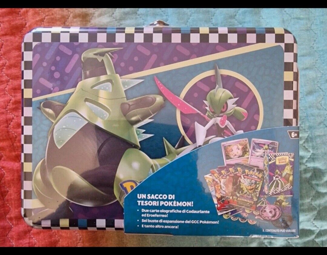 Bauletto da Collezione Pokemon Codaurlante Eroeferreo Valigetta ITA nuovo