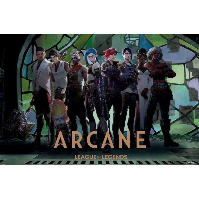 Poster Arcade Di Arcane Zaun 32, Regalo Di Compleanno Prodotto Ufficiale