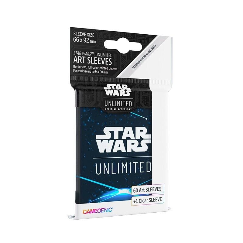 Star Wars Unlimited Space Blu Sleeve NEW Sealed Gamegenic
