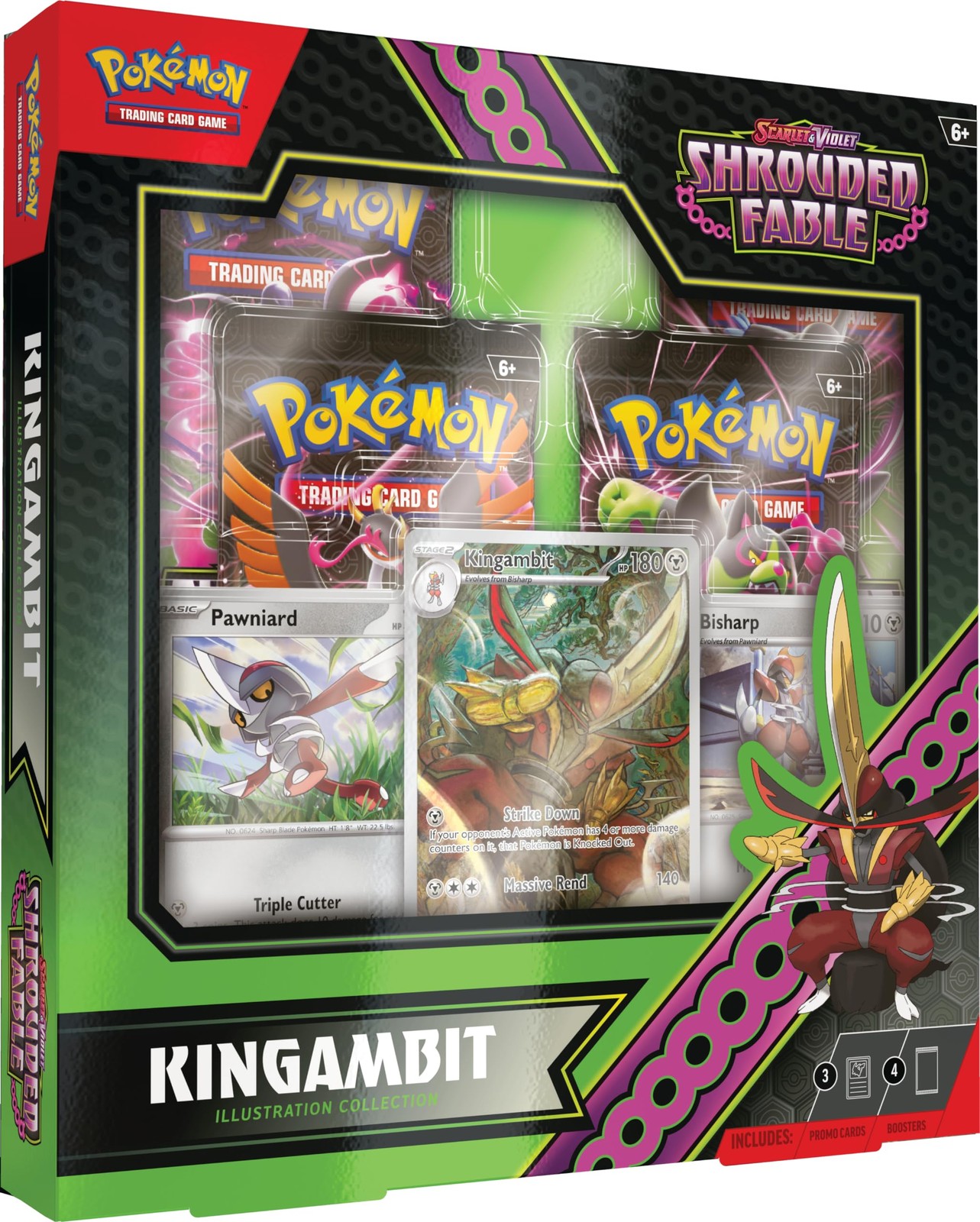 Pokémon TCG: Scarlet & Violet—Shrouded Fable Kingambit Illustration Collection (
