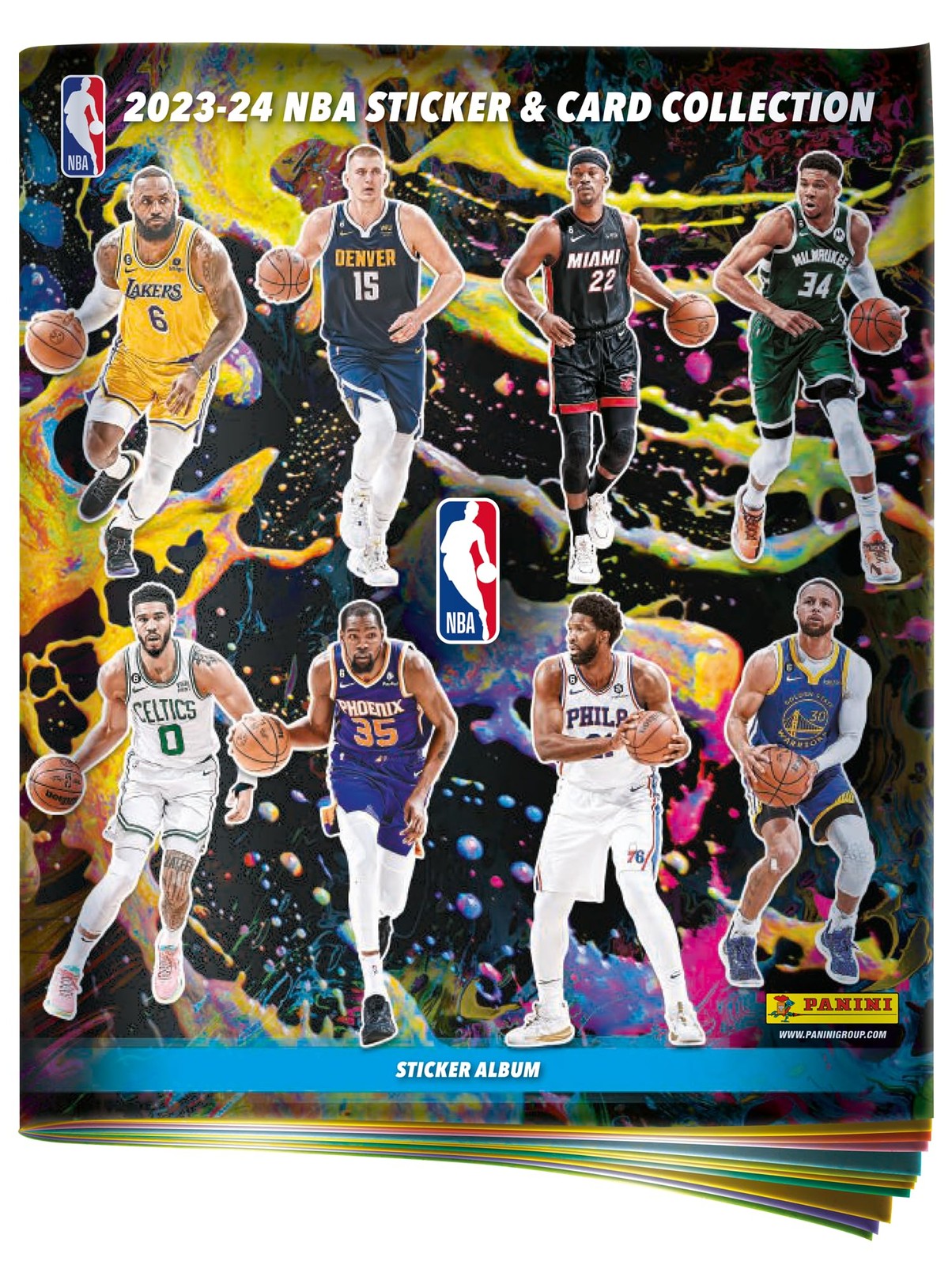 Panini Ball Basket NBA US 2023-2024 - Album + Range Carte, Stampa Lettere, 00460