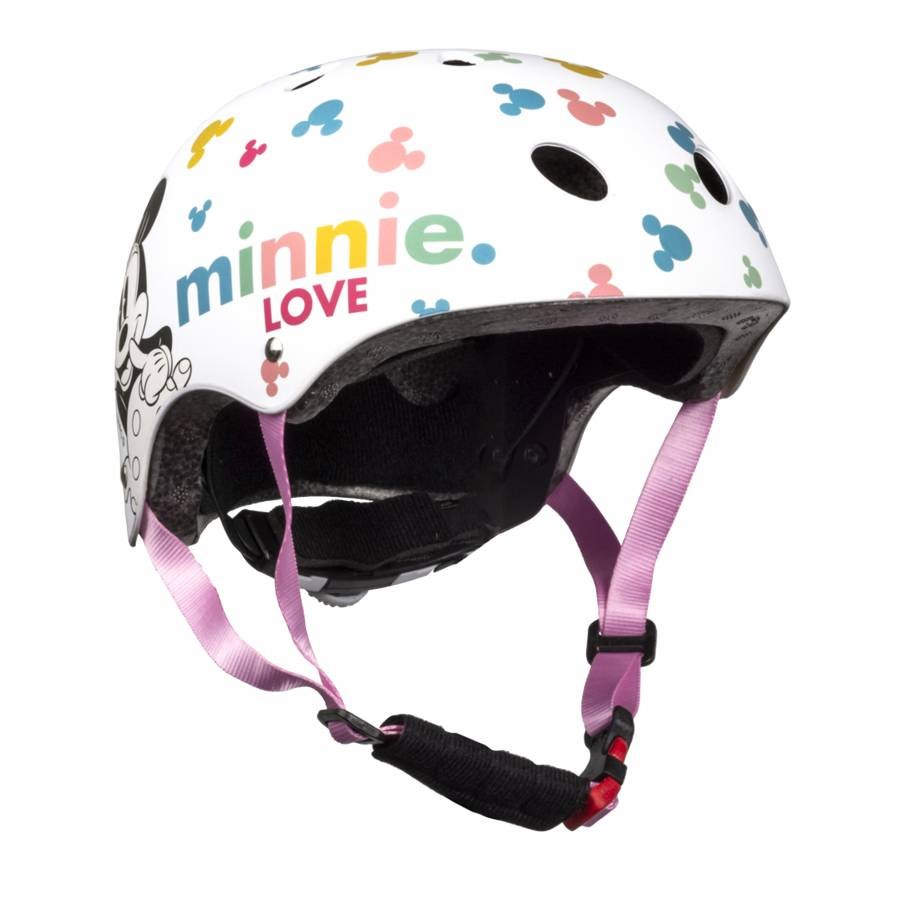 Casco per bambini Disney V3 Minnie bianco con regolazione taglia 54-58 (venduto