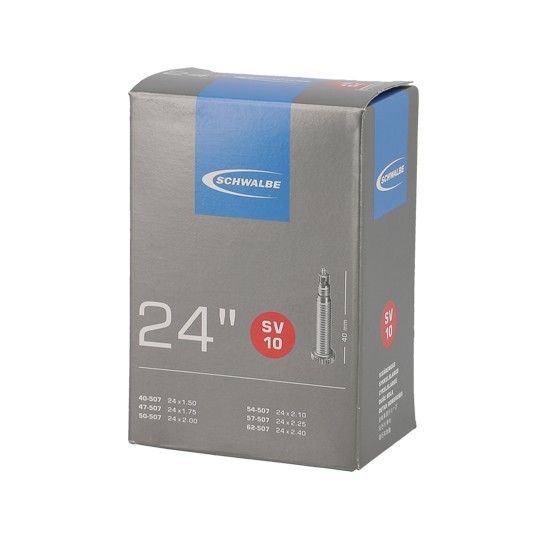 Camera d'aria bici 24 x 1.50-2.35 Schwalbe valvola Presta (SV10)