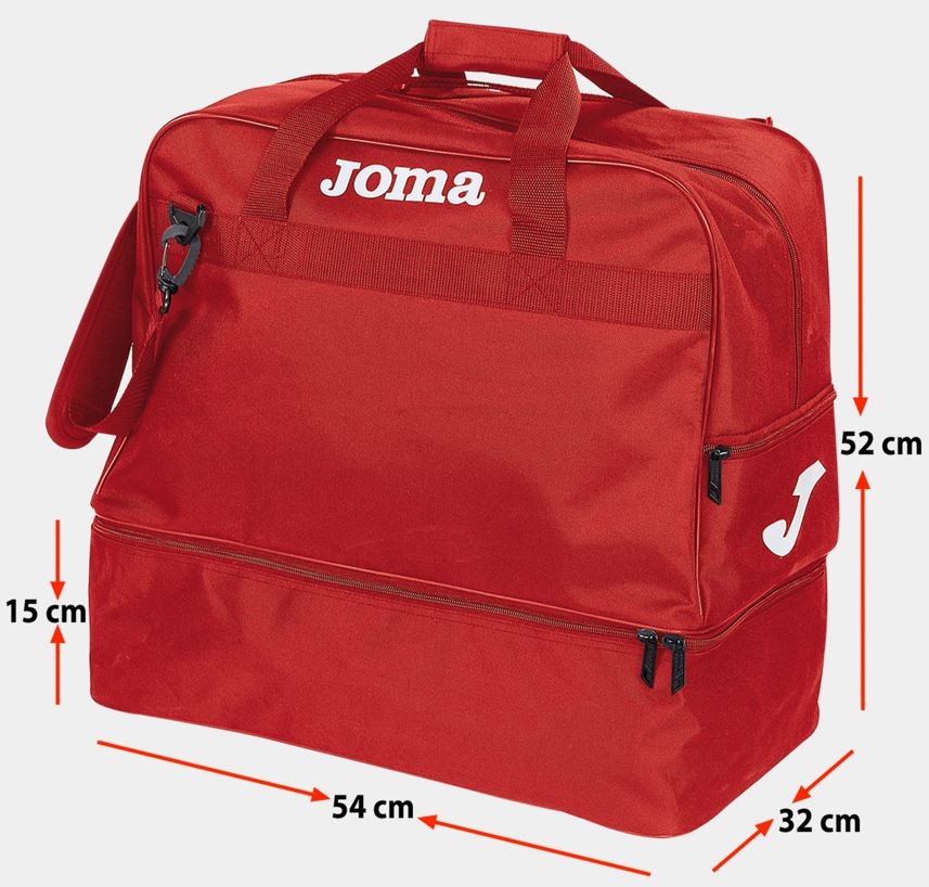 Joma bag training iii rood xl - spazioso sacchetto sportivo per atleti