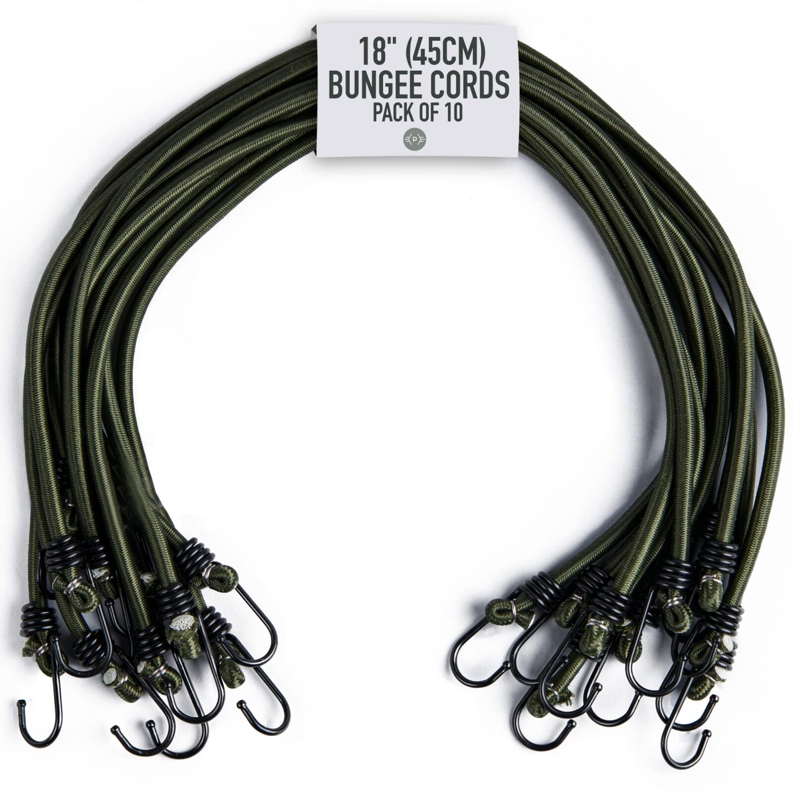 Pluvios Robusto 10 Pacco Corde Elastiche Bungee Resistenti Campeggio Bivvy Bivi