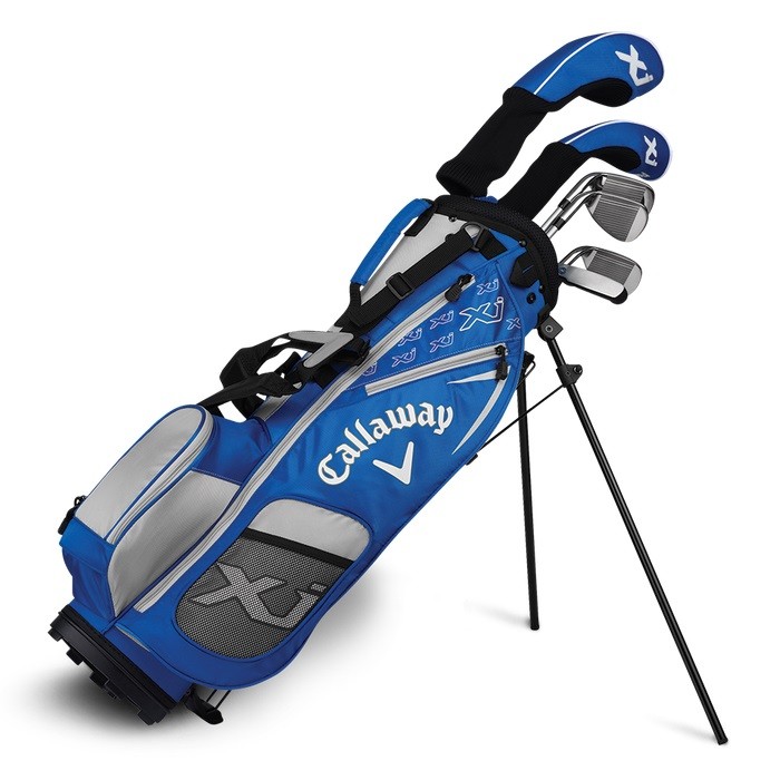 Set Completo Da Golf Callaway XJ Junior Livello 2 Blu Mancino Altezze 47"-53"