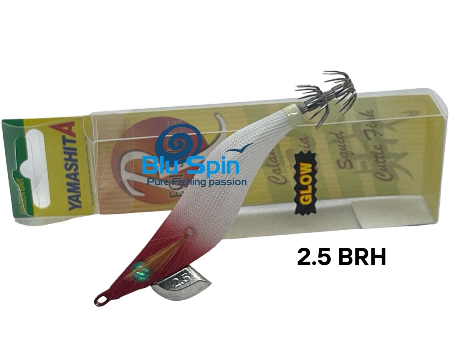 Yamashita EGING Egi Sutte R  2.5 - 10g Col: F/BRH WHITE RED HEAD