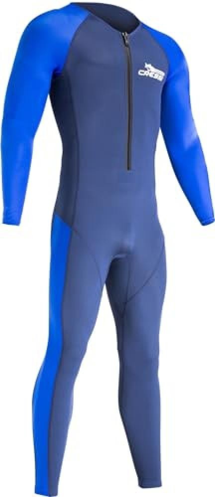 (TG. L/4) Cressi Wahoo Man Monopiece Wetsuit Light Blue 2mm L/4, Muta Monopezzo