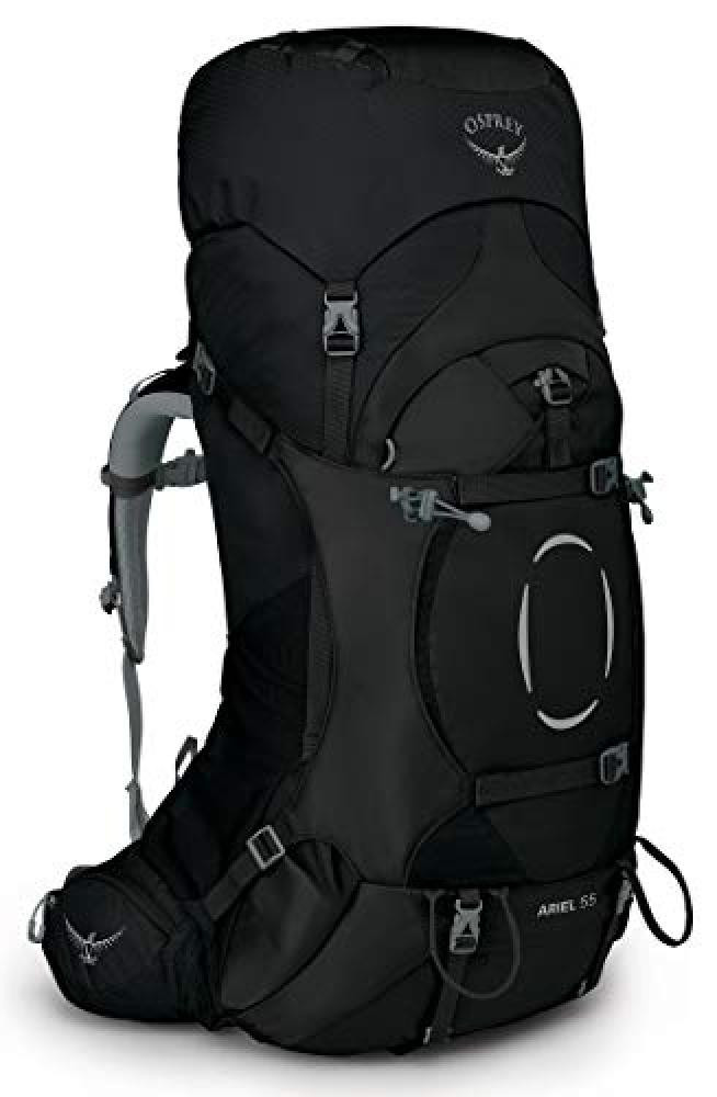 (TG. XS-S) Osprey Ariel 55 Zaino da Backpacking per Donna, Black - Xs/S - NUOVO
