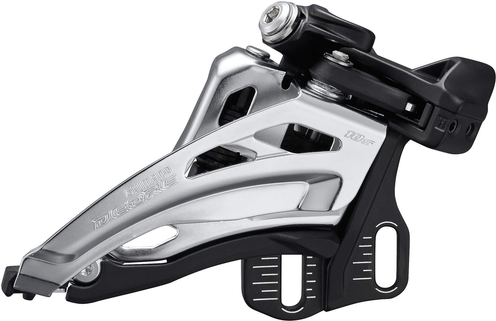 Shimano FD-M4100-E Deore front derailleur, 10-speed double, side swing, E-type