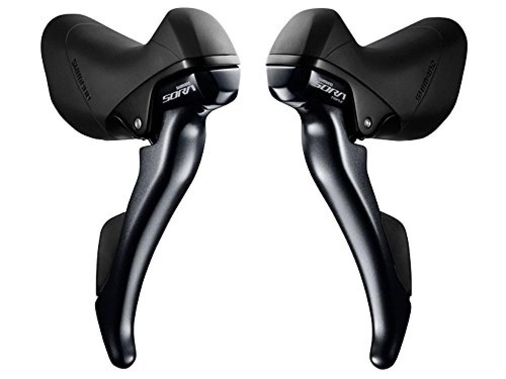Shimano Sora st-r3000/st-r3030 – Set di Leve Cambio – 3 x 9 velocit  Grigio/