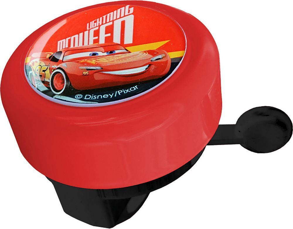 Campanello Disney Cars per bicicletta da bambino, colore rosso