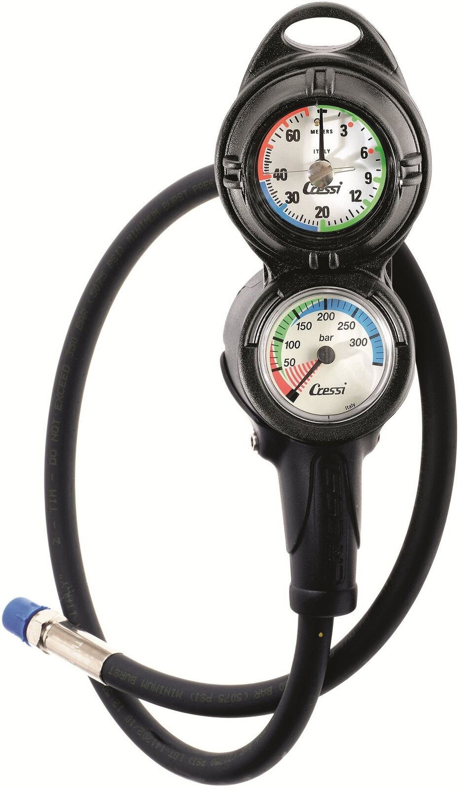 Cressi Console PD2 Pressure + Depth Gauge Console 2 Strumenti Manometro/Profo...