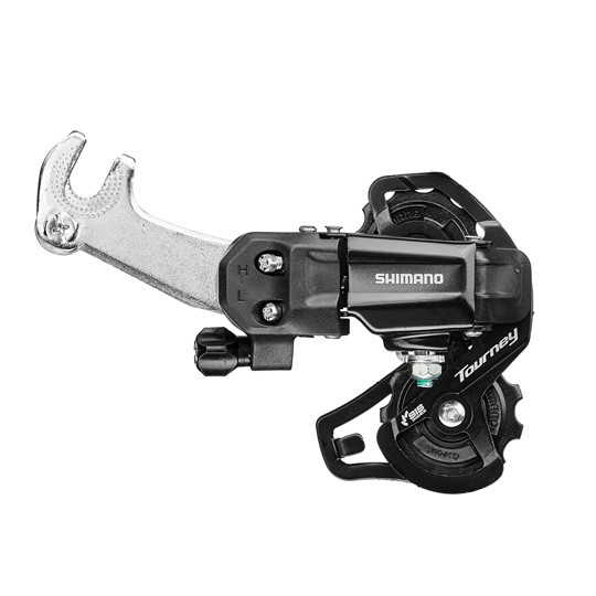 Deragliatore posteriore per mountain bike Shimano TY200 6-7v. Tourney con staffa