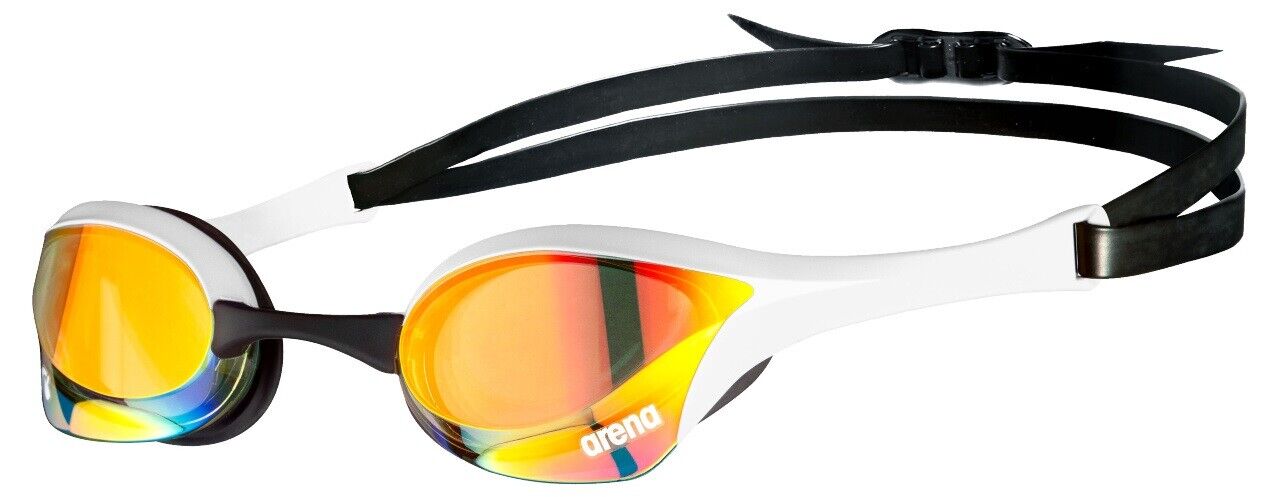Arena Occhialini Nuoto Cobra Ultra Swipe Mirror Yellow Copper White 002507-310