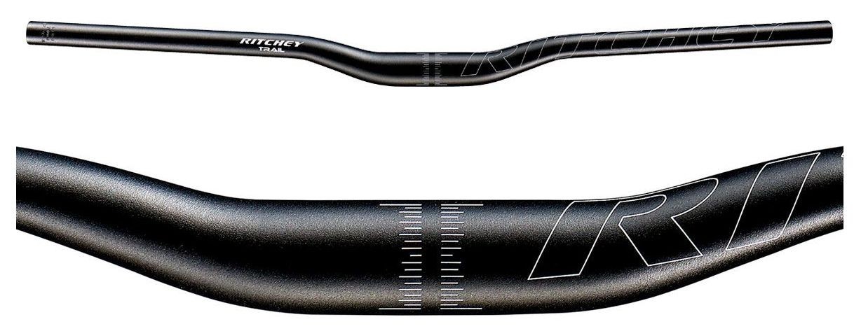 Pieghe Manubrio Ritchey MTB Trail Rizer BB 20mm rise 31,8x780mm Nero