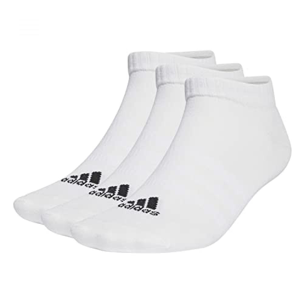 (TG. 7-8 anni) adidas Thin and Light Sportswear 3 Pairs Calzini, White/Black, XS
