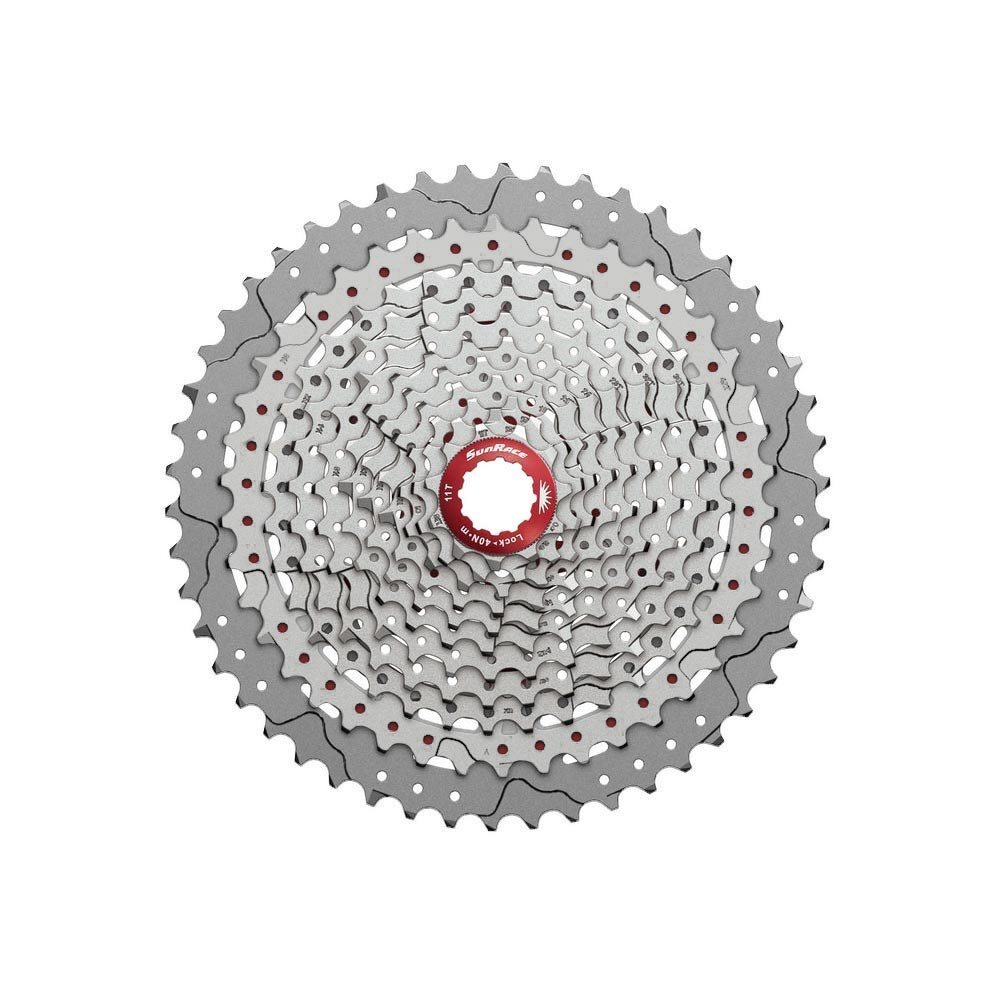 cassetta pignoni mx8 ea5 wide ratio 11v 11-50 corpetto shimano hg argento 525260