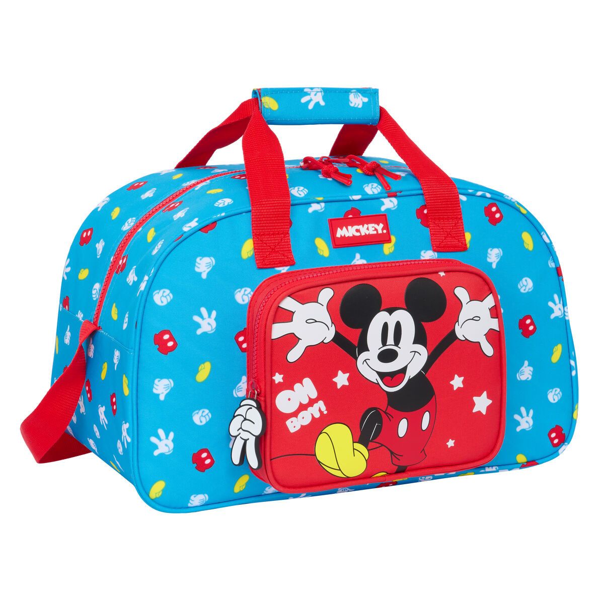 Borsa da Palestra Mickey Mouse Clubhouse Fantastic Azzurro Rosso 40 x 24 x 23