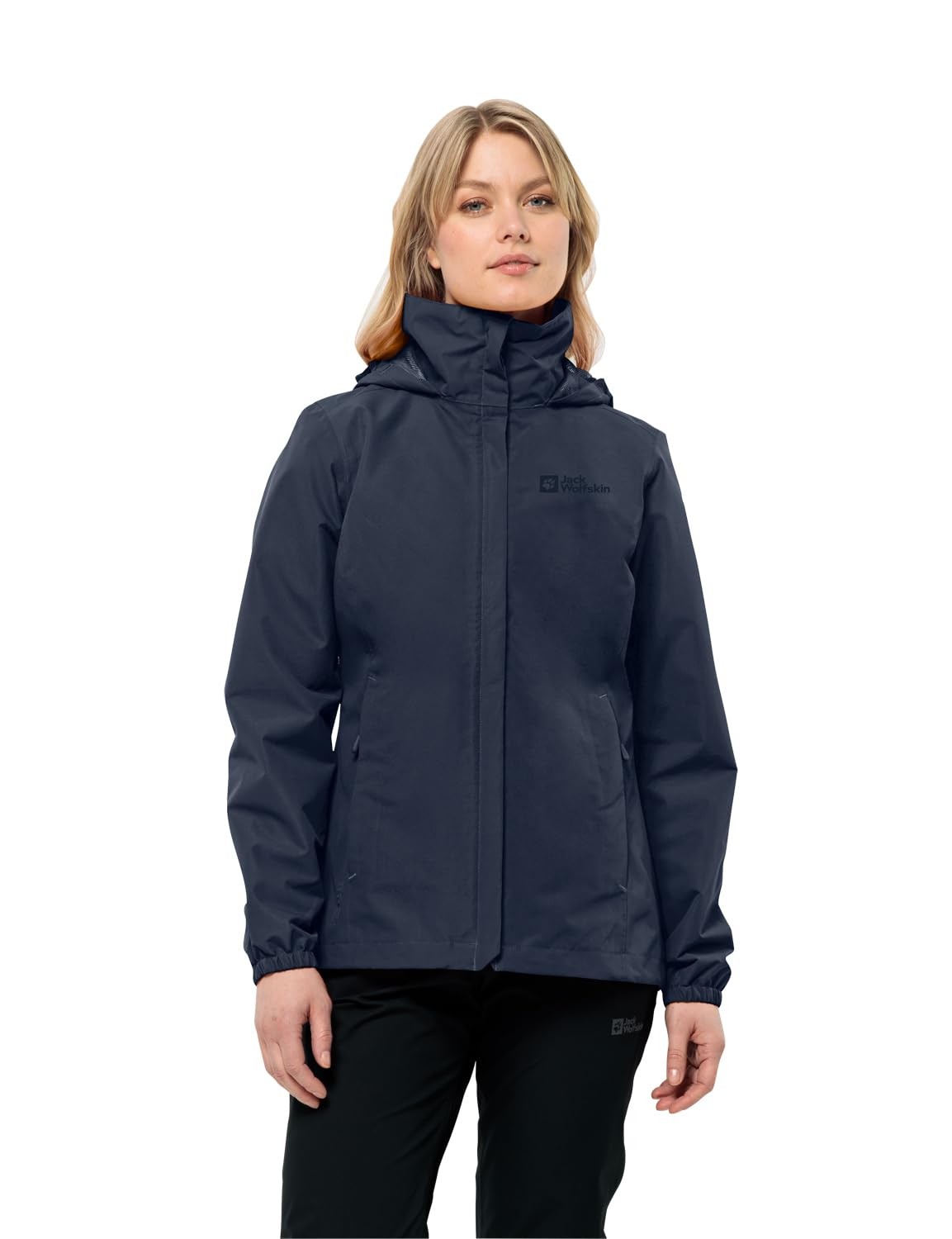 Jack Wolfskin Stormy Point 2L-Giacca, Donna, Blu Notte, Xxl