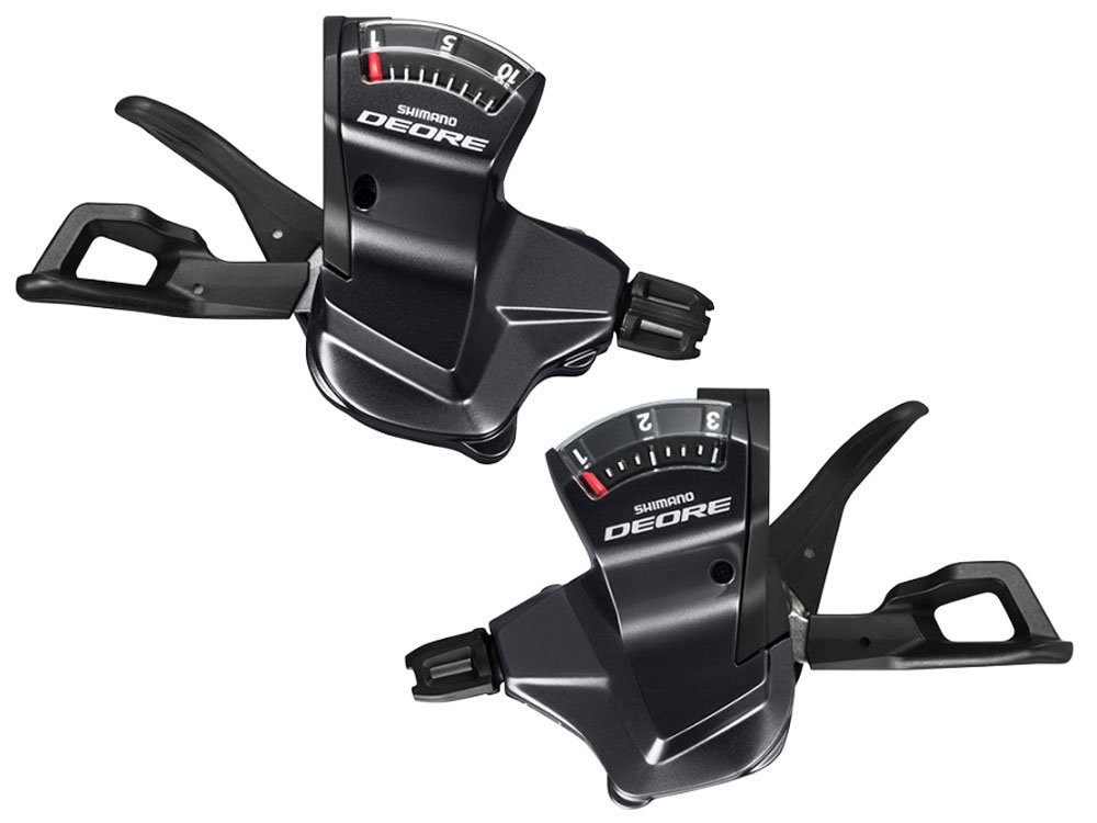 SHIMANO Unisex - Adult Deore Thumb Shifter, Black, One Size