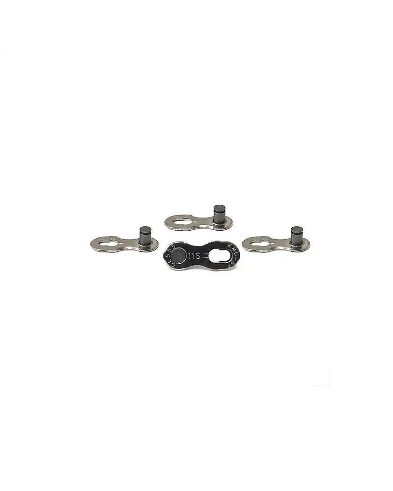 Kmc Giunto Catena Bici 11 Velocità, Silver (2 Coppie - Non Riutilizzabile)
