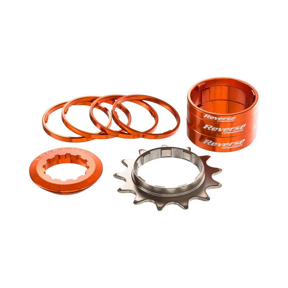 kit conversione singlespeed 13t corpetto shimano hg arancione 933000805 REVERSE