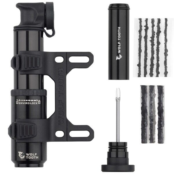 kit pompa encase 40cc e ripara tubeless nero 588086004 Wolftooth bicicletta Wolf