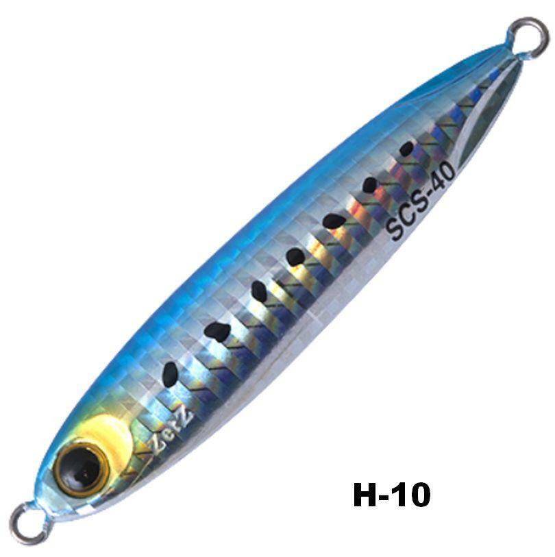 ARTIFICIALE SPINNING SLOW BLATT CAST SLIM H-10 ZETZ PALMS 40 GR LURE JIG ESCA