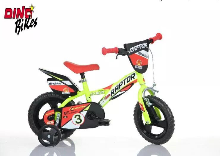 DINO BIKES - BICI 12'' RAPTOR GIALLA
