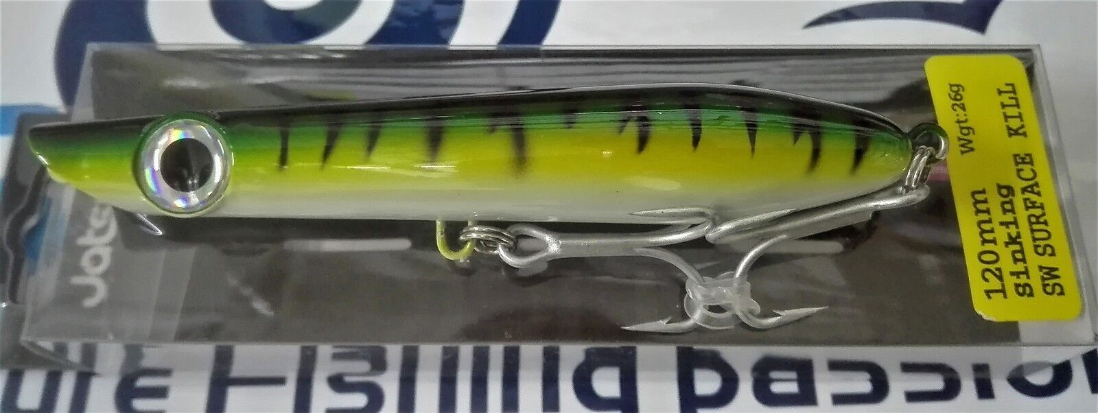 Jatsui SW SURFACE KILL SINKING 120mm 26g VMC TREBLE HOOK COLOR: 147