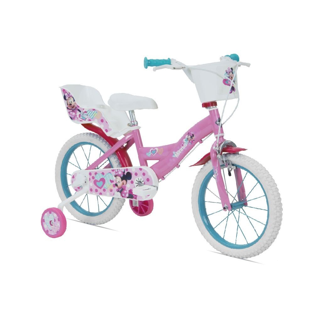 Bici Per Ragazze Disney Minnie 16 Bianca/Rosa