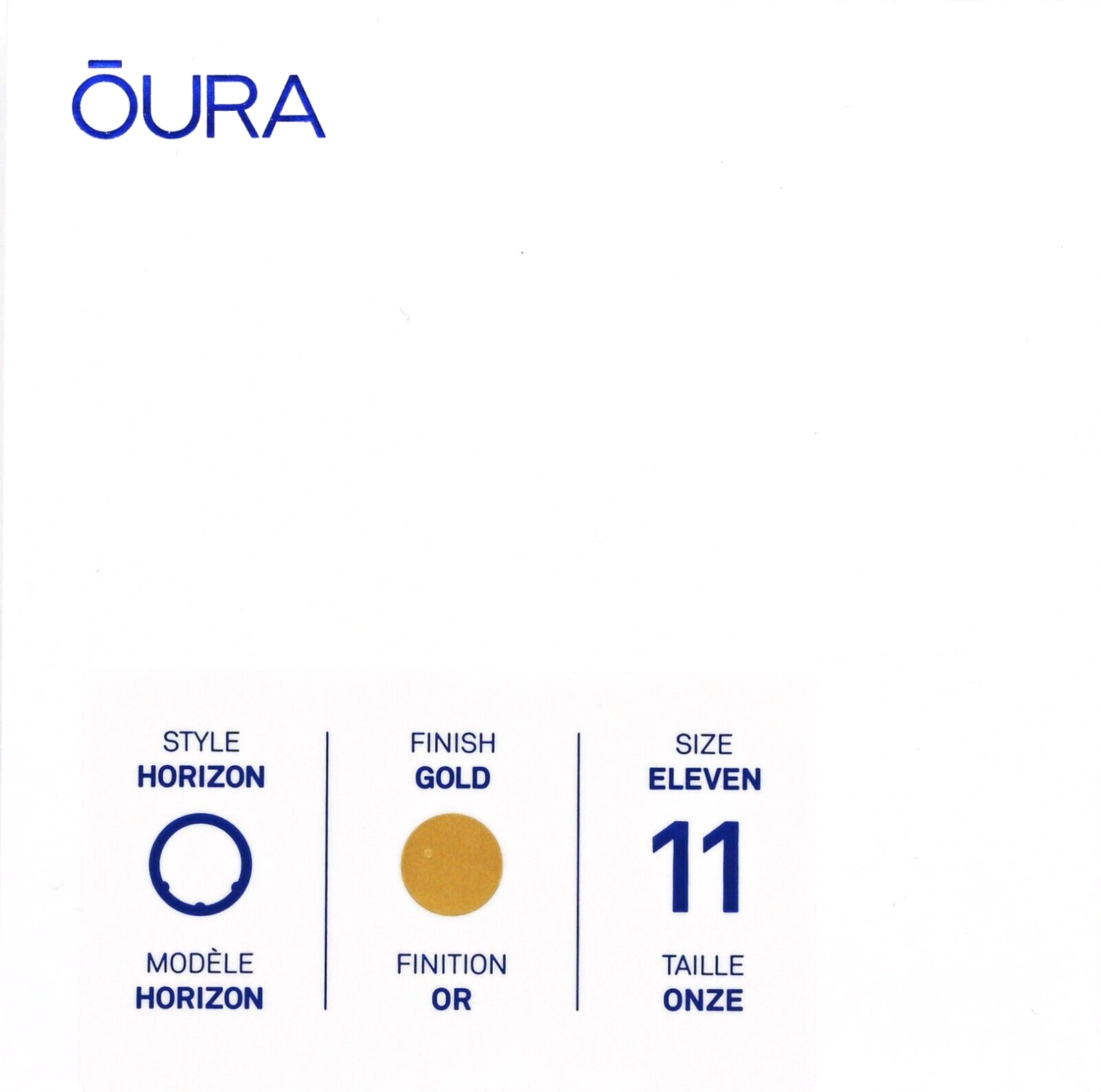 Oura Ring Gen 3 Horizon Oro Misura 11 Smart Anello ( Si Prega Taglia Prima)